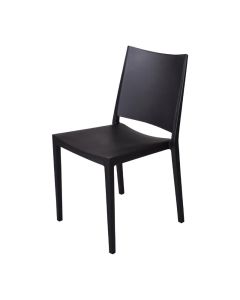 stapelbare zwarte stoelen 4 stuks.